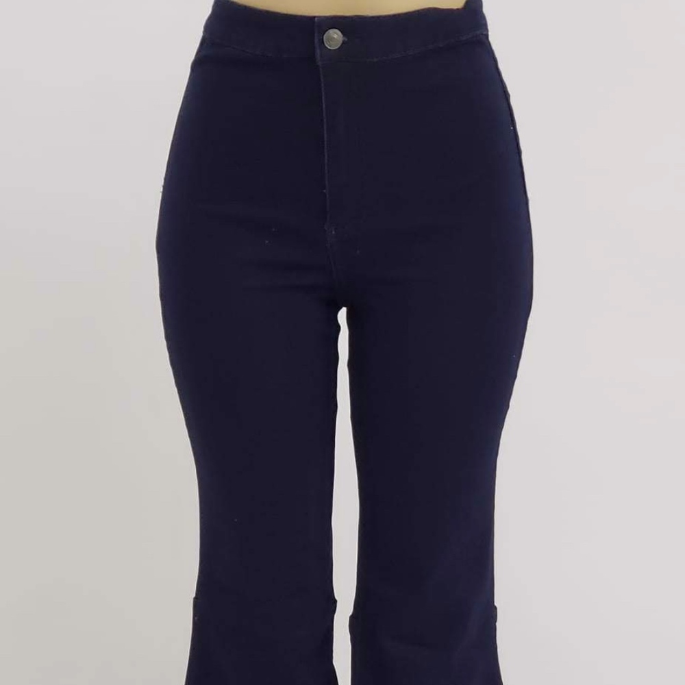 Dark Denim Wash Palazzo - Picture 3 of 8